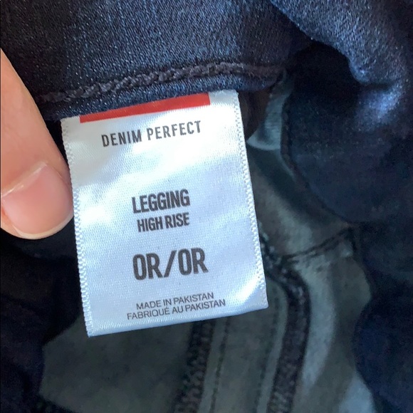 High Waisted Denim Perfect Wide Waistband leggings - Picture 8 of 8